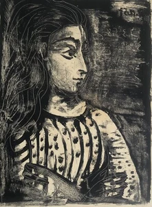 Vintage 1970 Buchheim-Verlag Feldafin Pablo Picasso Jacqueline de Profil - Bild 1 von 3