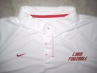 Nike Dri Fit NEW MEXICO LOBOS Football White Polo Knit Shirt USED 2XL XXL