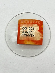 Convex High Dome Clock Glass 2 5/16" Inches, 7/16" High New Old Stock (CM53-130) - Picture 1 of 2