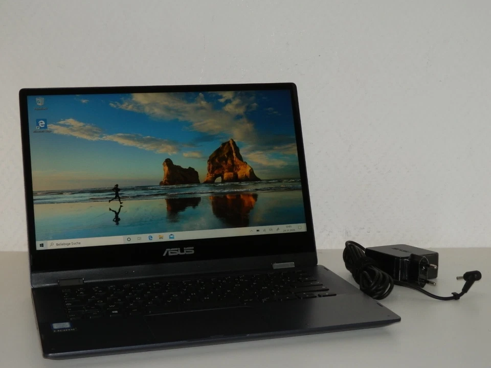 ASUS Vivobook Flip 14, Intel Core i3-7020U 4GB Ram 120GB SSD 14" Zoll FHD HD 620 - Bild 1 von 4