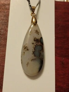 ~ Stunning Montana Moss Agate Pendant Healing Stone Wicca Pagan - Picture 1 of 1