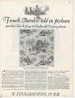Publicité Imprimée Vintage 1926 Tissus Schumacher French Toile de Jouy art