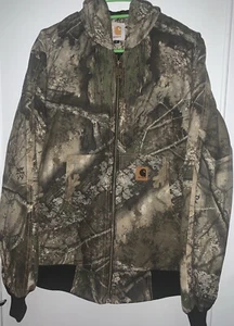 Carhartt Reworked Camo Tree Forest Print Zip Hooded Jacket - Men’s Medium - Picture 1 of 6