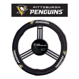 Pittsburgh Penguins Steering Wheel Cover Leather CO - Picture 1 of 1