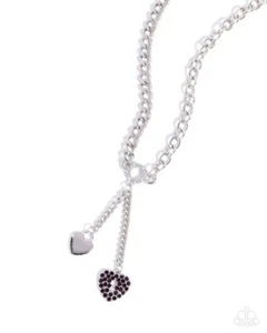 Paparazzi Momentary Bliss - Purple - Rhinestones - Charms - Necklace & Earrings - Picture 1 of 4