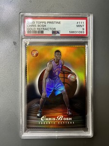 Chris Bosh 2003-04 Topps Pristine Gold Refractor RC #24/99 PSA 9 POP 6 #111
