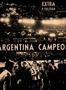 ARGENTINIEN Champion America Cup 1959 - Original EXTRA O CRUZEIRO Magazin - Bild 1 von 2