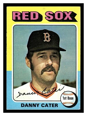 1975 TOPPS MINI BASEBALL DANNY CATER #645 BOSTON RED SOX HIGHER HIGH GRADE - Image 1 of 2