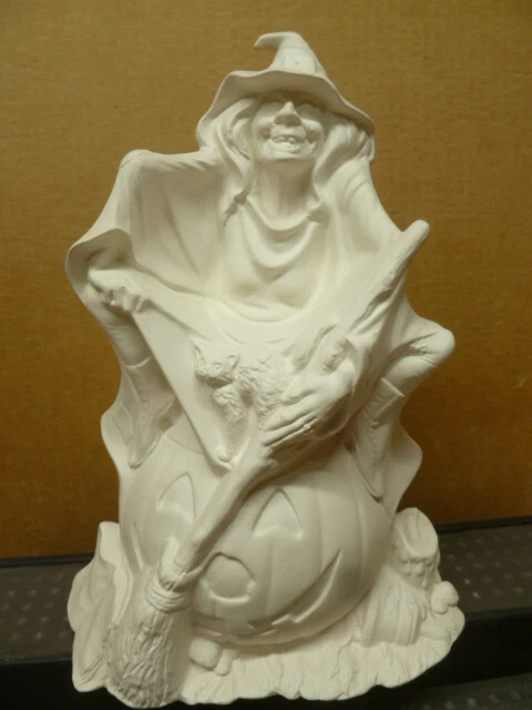 Winnie Witch 7 Ceramic Bisque - Ready To Paint Craft Ceramic For DIY Painting