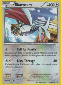 Skarmony 69/108 Pokemon Card Roaring Skies Set 2015 Rev Holo - Picture 1 of 2