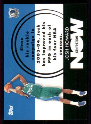 2007-08 Topps Generation Now #GN5 Josh Howard - Image 1 of 2