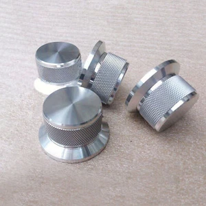 44mm CNC Machined Aluminium Alloy Volume Control Potentiometer Knob 6mm Hole - Picture 1 of 4