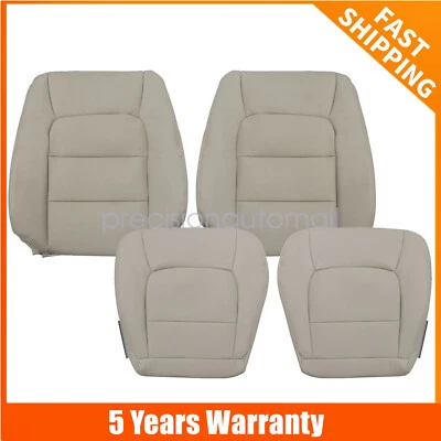 For 1998-2007 Lexus LX470 Driver / Passenger Bottom Top Leather Seat Cover - Tan Foto 1 de 4