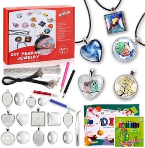 Bastelset Kinder Basteln Ketten Selber Machen Schmuckset Armbänder - Bild 1 von 6