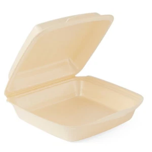 200 Gourmet-Box / Menübox XPS 230 x 225 x 75 mm beige – ungeteilt, laminiert - Bild 1 von 4