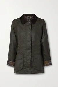 NEW Barbour Classic Beadnell Waxed Water-Resistant Cotton Coat Olive 12 #WAX205 - Picture 1 of 13