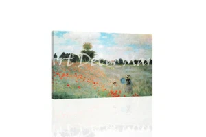 Poppies At Argenteuil-Monet CANVAS ART PRINT - Picture 1 of 2