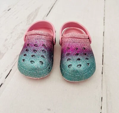 Capelli New York CNY brand Summer Multicolor Glitter Baby Clogs - Size 7 - Image 1 of 4