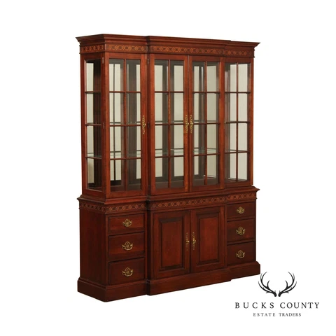 Pennsylvania House Chippendale Style Cherry Illuminated China Cabinet Cover