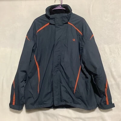 Champion Jacket 3 in 1 Coat Fleece Liner Full Zip Pockets Cuff Straps Size XL - Image 1 of 4