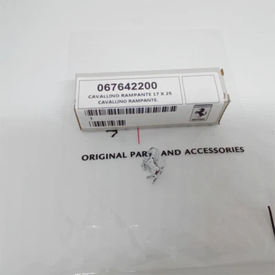 Ferrari F360#F430 Petrol Door Flap Horse Emblem Badge 17X25MM 67642200 - Image 1 of 3