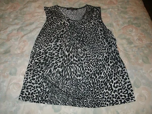 Abito donna Jones New York bianco e nero stampa leopardo taglia small - Foto 1 di 4