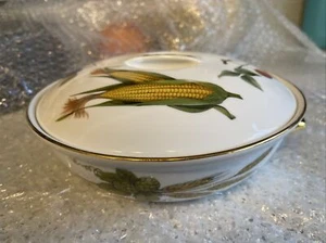Royal Worcester Evesham Gold Porcelain Covered Casserole Vegetable Dish CC Free - Picture 1 of 9
