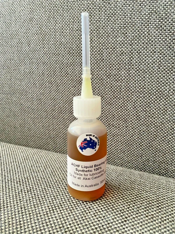 ACHF Liquid Bearing Oil 100% Synthetic For Akai Tape Decks 50ml bottle - image 1 of 1
