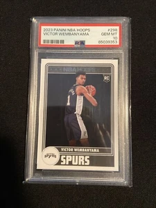 Victor Wembanyama RC Rookie PSA 10 GEM MINT 2023 Panini NBA Hoops Tribute #298 - Picture 1 of 2