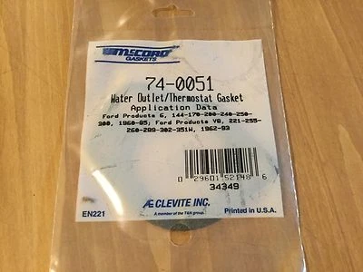 Junta da carcaça do termostato do líquido de arrefecimento do motor McCord 74-0051 - Imagem 1 de 2