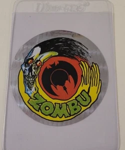 ZOMBU Vintage 1980er SKATEBOARDING Prisma VENDING MACHINE STICKER CARD Skateboard - Bild 1 von 3