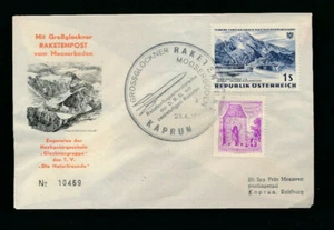 Großglockner Raketenpost vom Mooserboden 1962   (O23) - Bild 1 von 2