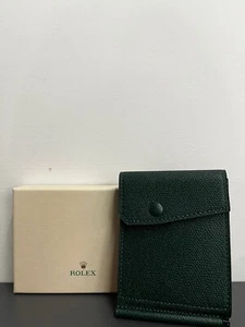 Rolex Porta Carte di Credito 6 cc, Pelle Verde - Green Credit Card Holder 6 cc - Picture 1 of 2