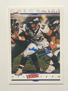 Tarjeta firmada por Tom Nalen de los Denver Broncos - Imagen 1 de 1