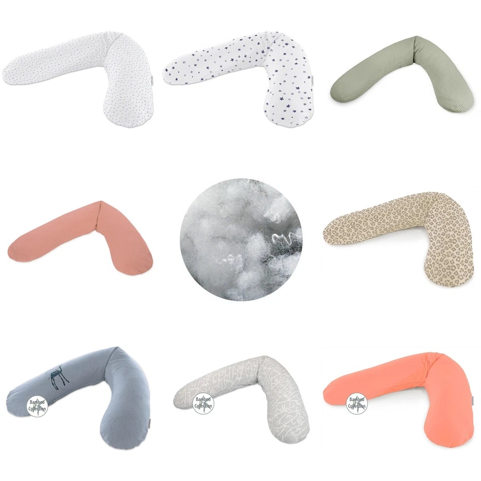 Theraline Stillkissen 190cm mit Polyester Hohlfaser Füllung inkl. Bezug - Bild 1 von 1