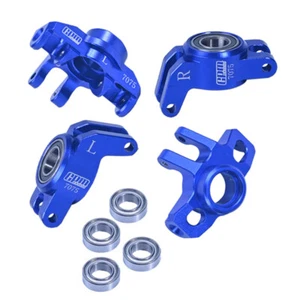 GPM Alum 7075 Front Steering Block + Rear Hub Blue for Arrma 1/18 Granite Grom - Picture 1 of 1