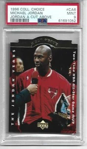 Michael Jordan 1996 Upper Deck Collectors Choice CA6 A corte superior PSA 9 como nuevo    - Imagen 1 de 2