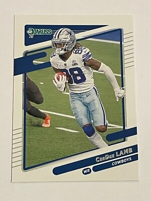 2021 Panini Donruss Football #190 - CeeDee Lamb - Dallas Cowboys - Image 1 of 2