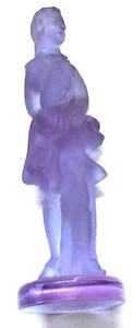 Bohemian Czech Alexandra Blue Glass Beautiful Statue George Washington OLD - Picture 1 of 6