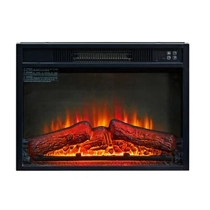 23" Electric Fireplace Insert 3D Infrared Heater with Remote Control 1400W - Picture 1 of 8