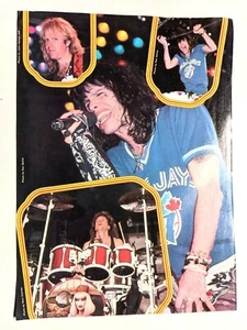 AEROSMITH BAND EN VIVO / JOE SATRIANI / REVISTA PÁGINA COMPLETA PINUP RECORTE DE PÓSTER - Imagen 1 de 5
