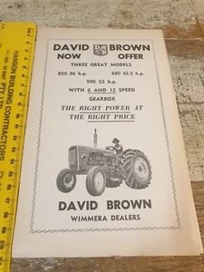 1963 DAVID BROWN Tractor Australian Sales Advert - Picture 1 of 1