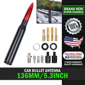 5.3inch 50 CAL Short Car Bullet Antenna Radio FM AM For Dodge Ram 4500 2012-2018 - Picture 1 of 18