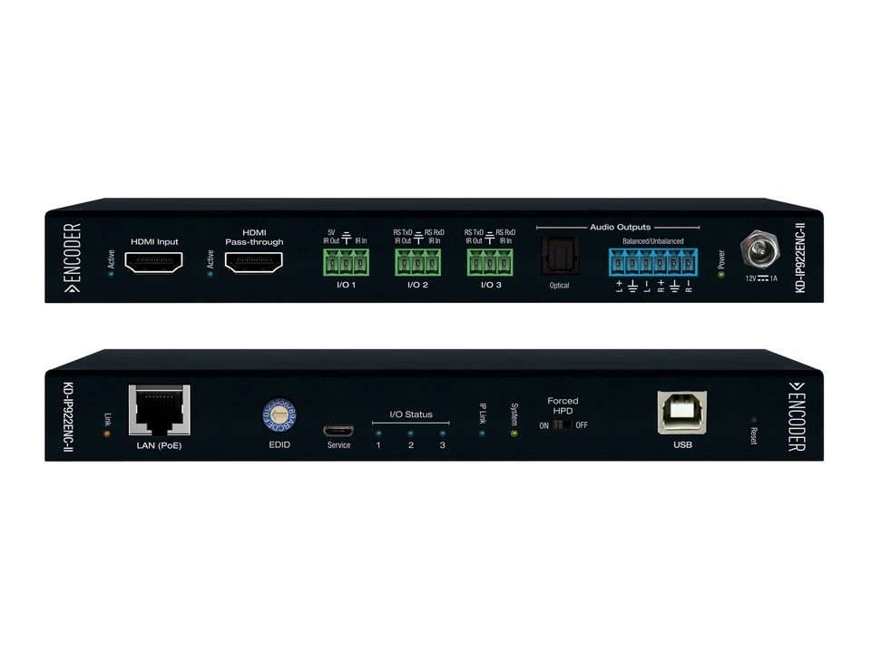 KD-IP922ENC-II 4K AV over IP System Encoder with PoE/HDMI Pass-Through/Analog - Image 1 of 1