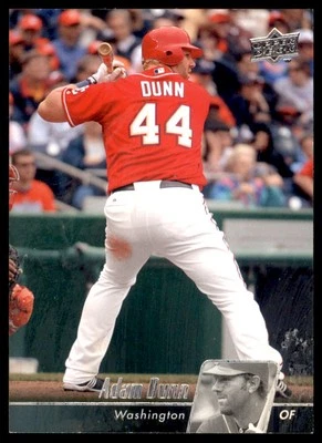 2010 Upper Deck Adam Dunn Washington Nationals #528 - Image 1 of 2