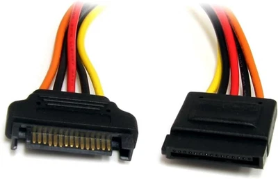 12In 15 Pin SATA Power Extension Cable - SATA Power Male to Female Extender - 12 - Image 1 of 4