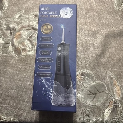 AUIEI Water Flosser for Teeth Cordless, Professional Oral Irrigator 5 Modes & 4