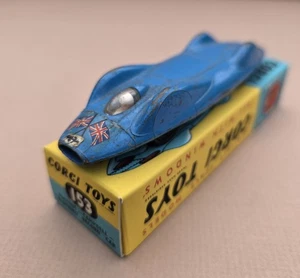 Vintage Corgi Toys No. 153 Proteus Campbell Bluebird Car, Reproduction Box - Picture 1 of 6