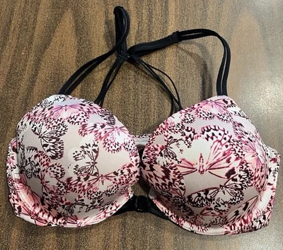 Victoria's Secret Women's 34D Red Lace Push-Up Bra with Razor Strap Adjustable - Image 1 of 4