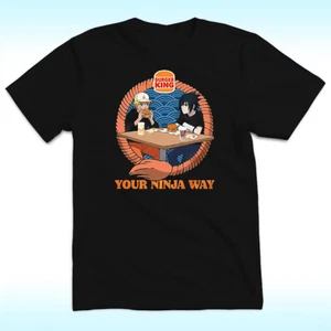 Maglietta Burger King Naruto Your Ninja Way maglietta regalo fan S-5XL - Foto 1 di 4